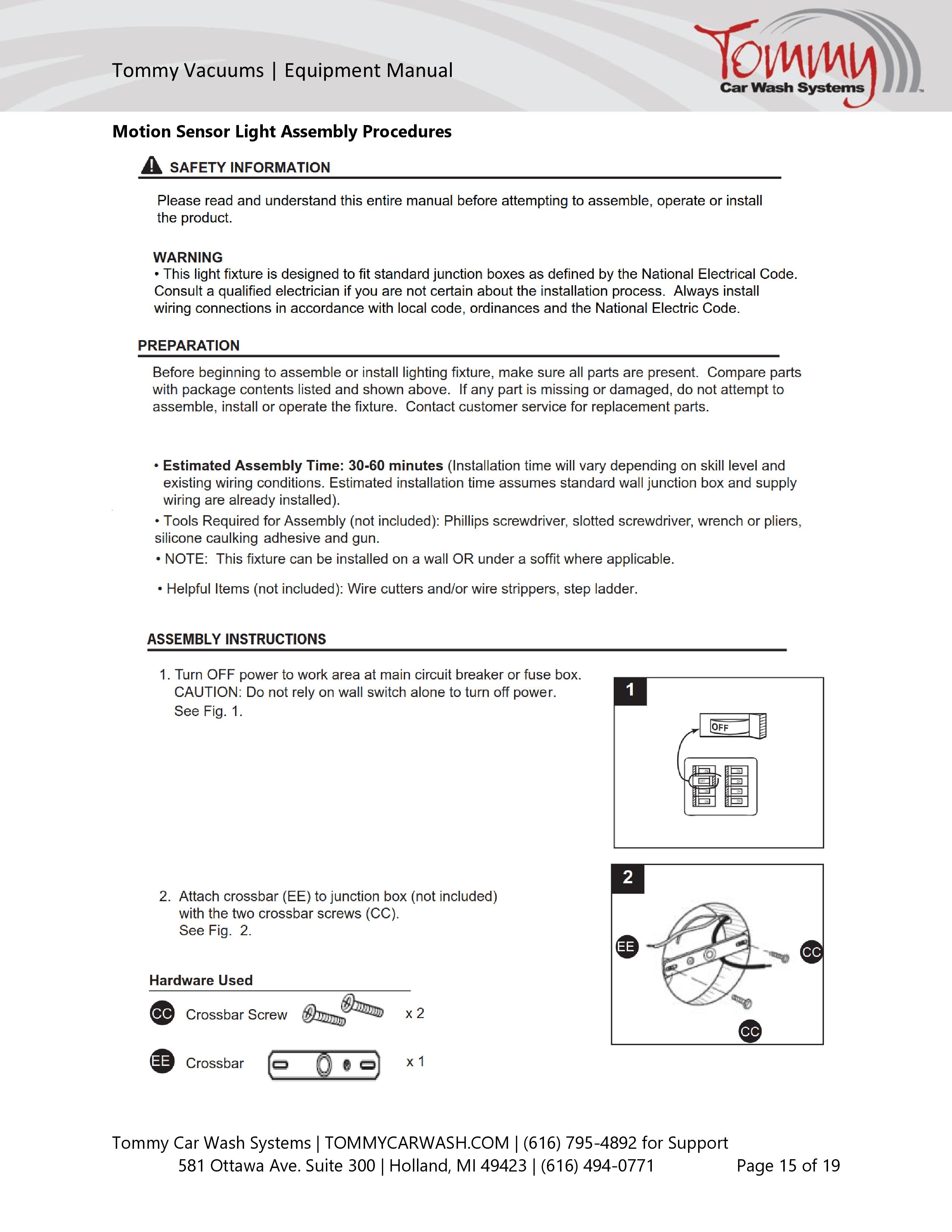 Operator Manual: Tommy Car Wash Systems Vacuum Stations – Tommy Car ...