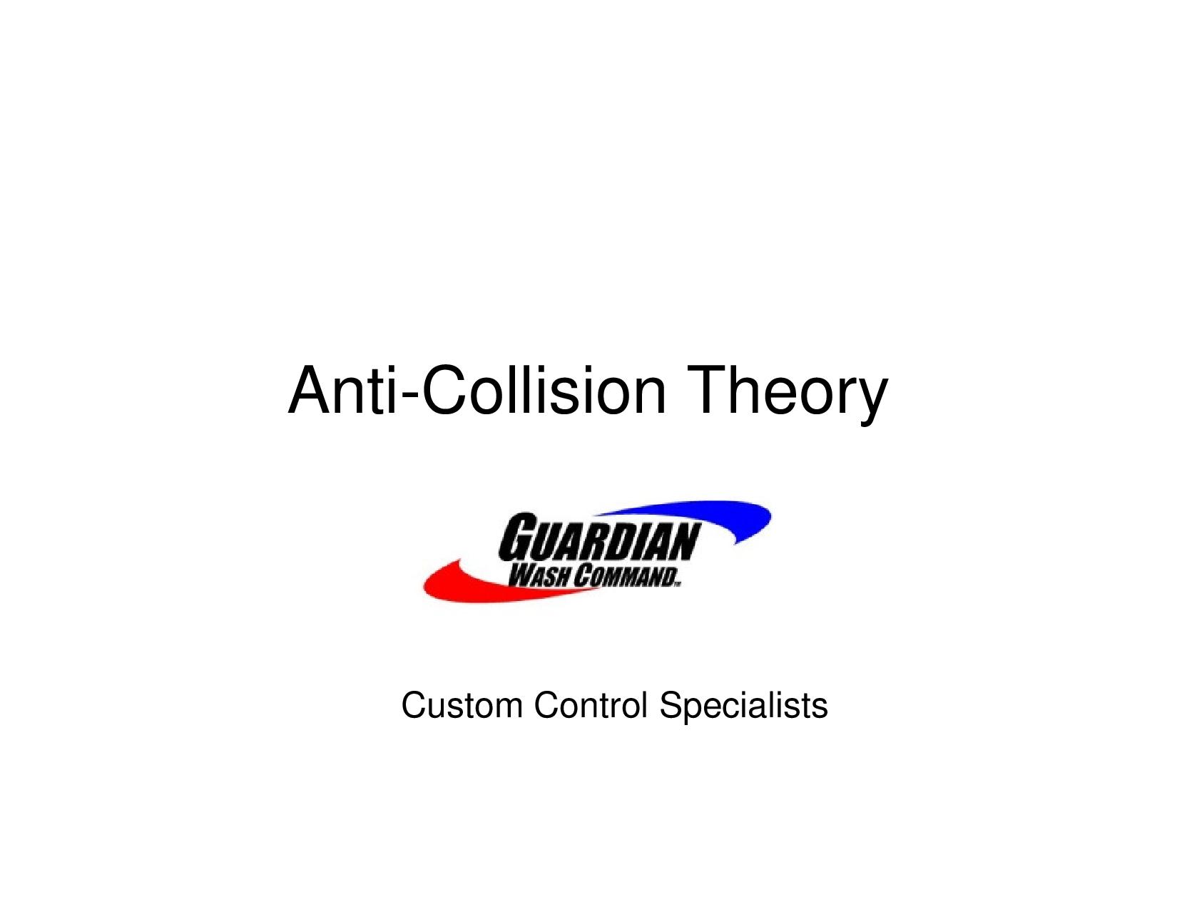 Anti-Collision Theory – Tommy Car Wash Systems