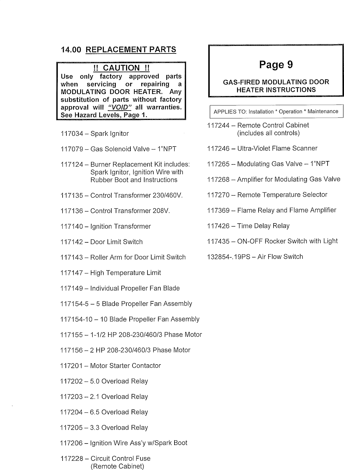 Operator Manual: Solaronics Heated Blower – Tommy Car Wash Systems