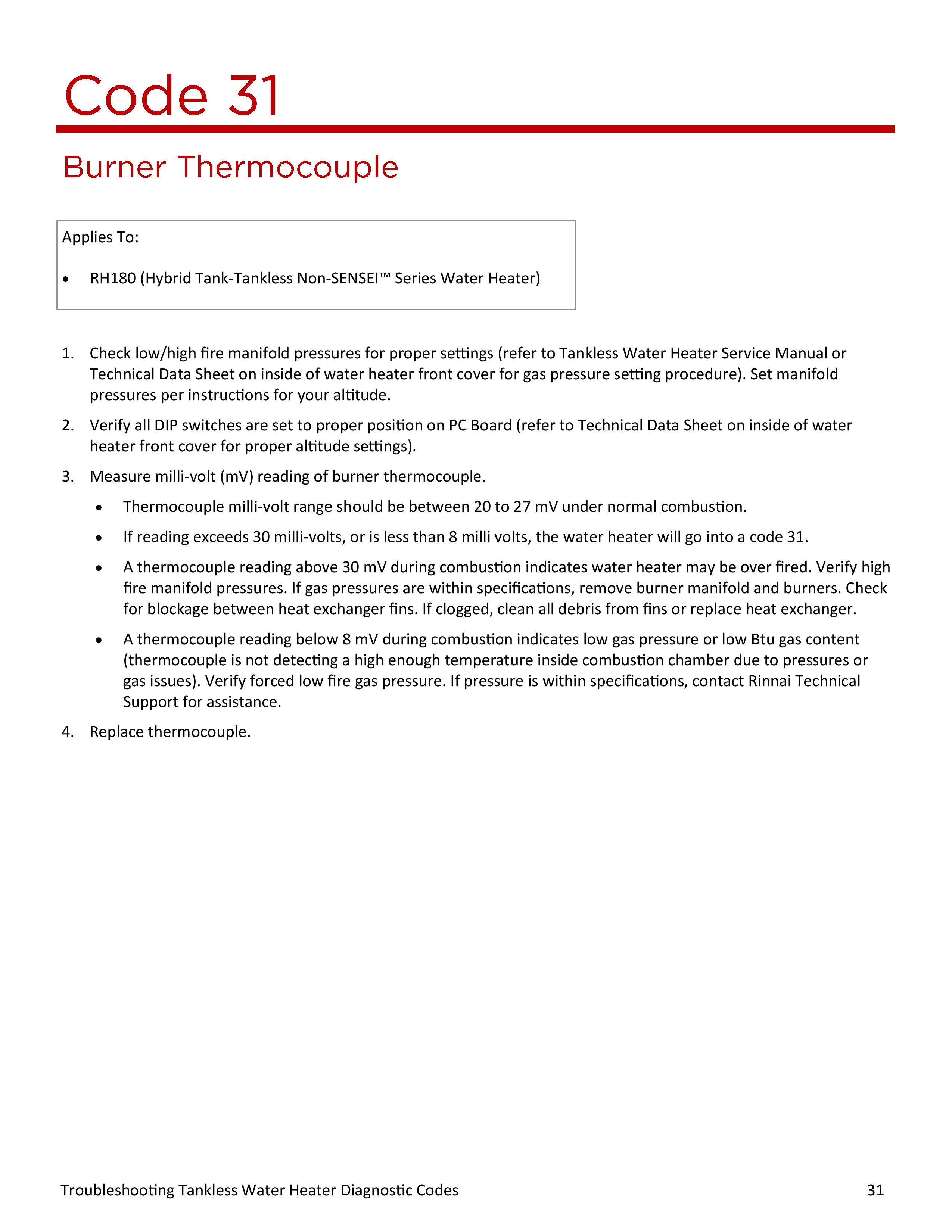 Troubleshooting Rinnai Water Heater Tommy Car Wash Systems
