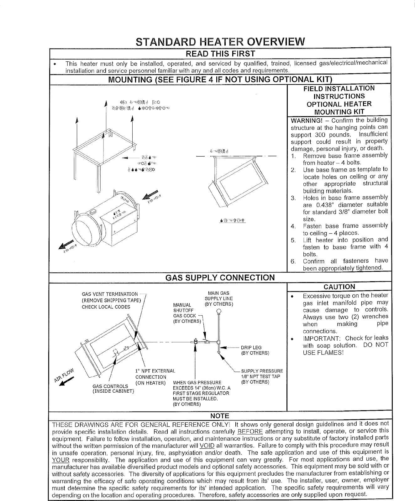 Solaronics Tube Heater Parts Manual